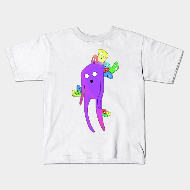 Monster Party Kids T-Shirt by xaxuokxenx